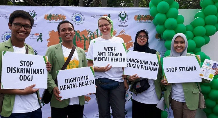 Mental Health Campaign, Jakarta. Photo by A. Boeckenfoerde.